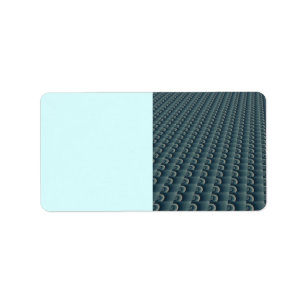 Teal Blue Texturised Pattern Label