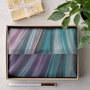 Teal Blush and Gold Silk Tissue Paper