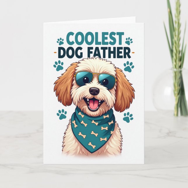 Teal Bone Fathers Day Card (Front)