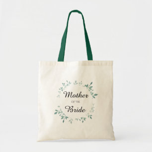 Teal Botanical Textured Effect Mother of Bride Tote Bag