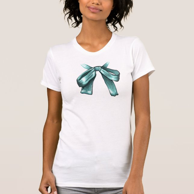 Teal Bow Shirt (Front)