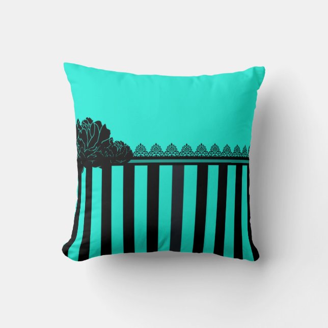 Teal breakfast at tiffany’s cushion (Front)
