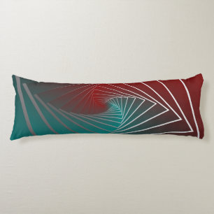 teal burgundy spin body cushion