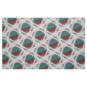 Teal burgundy spinning fabric
