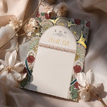 Teal Burgundy Wedding Thank You Vintage Nouveau Foil Holiday Postcard<br><div class="desc">Art Nouveau Vintage wedding THANK YOU card by Alphonse Mucha in a floral, romantic, and whimsical design. Victorian flourishes complement classic art deco fonts. Please enter your custom information, and you're done. If you wish to change the design further, click the blue "Customise It" button. Thank you so much for...</div>
