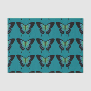 Teal Butterfly Decoupage Tissue Paper