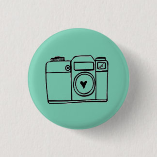 Teal Camera Doodle Button
