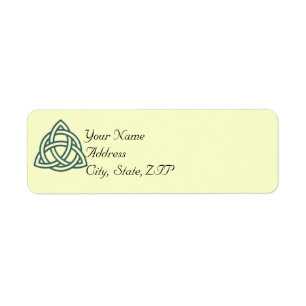 Teal Celtic Knot Return Address Label