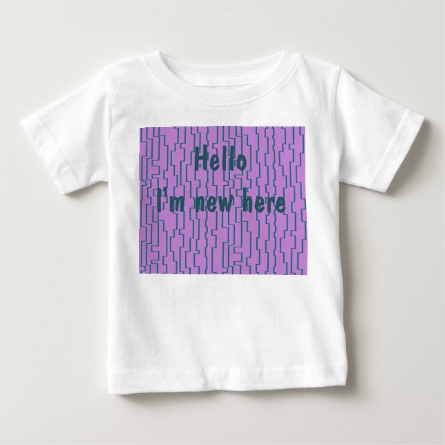 Teal Circuit Lines  Baby T-Shirt (Front)