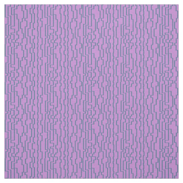 Teal Circuit Lines  Fabric (Swatch)