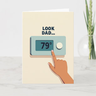 Teal Climate Control Dad Card
