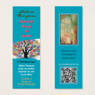 Teal Colourful Author Promotional Material Swag