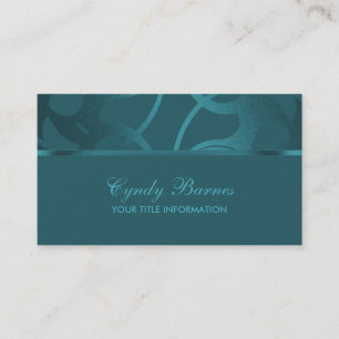 Teal  Contemporary  Business Card