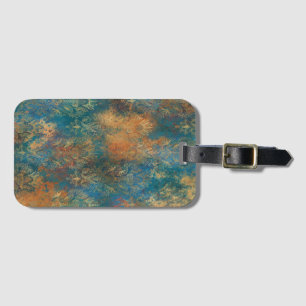 Teal Cooper Patina Luggage Tag