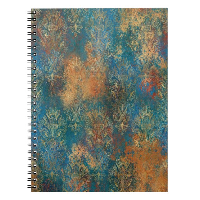 Teal Cooper Patina       Notebook (Front)