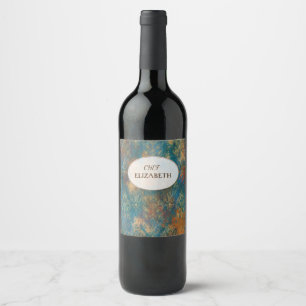 Teal Cooper Patina Wine Label
