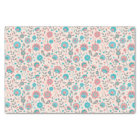 Teal & Coral Folk Art Floral Pattern