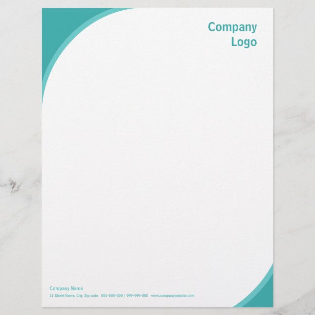 Teal Corners letterhead (Front)