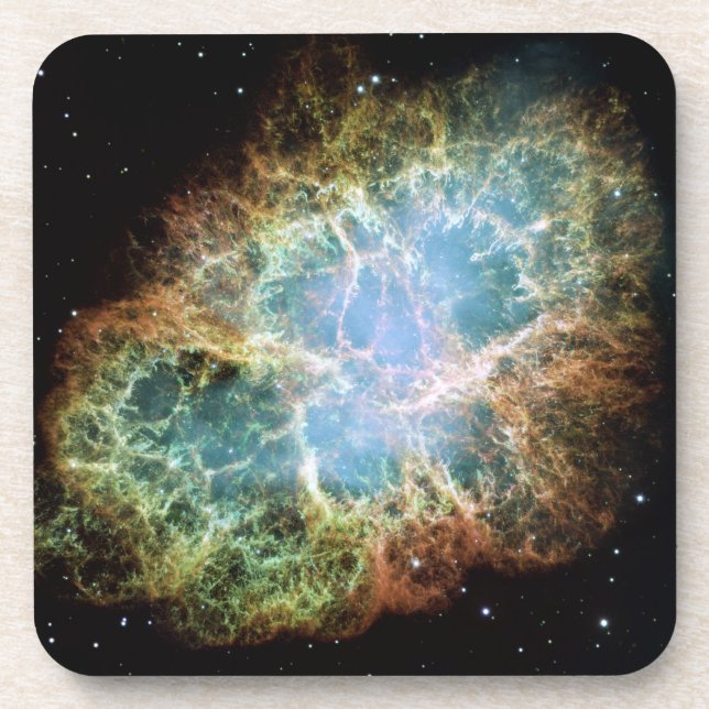Teal Crab Nebula Coaster (Front)