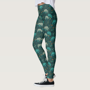 Teal Crossfit Carnation Sparkle Best Gifts For Leggings