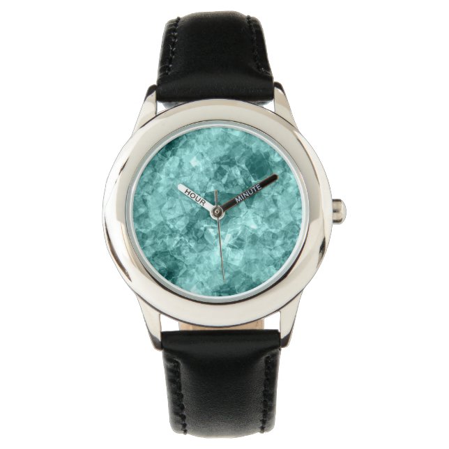 Teal Crumpled Texture Watch (Front)