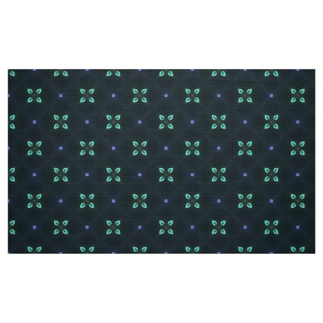 Teal Custom cotton fabric by the yard (Fat Quarter)