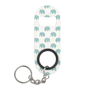Teal Cute Elephant Pattern