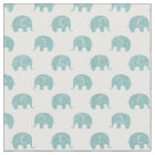Teal Cute Elephant Pattern