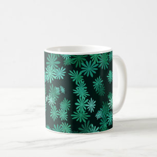 Teal Daisies Coffee Mug