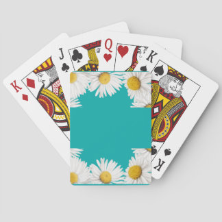 Teal Daisy  Playing Cards