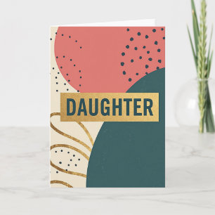 Teal Daughter Message Card