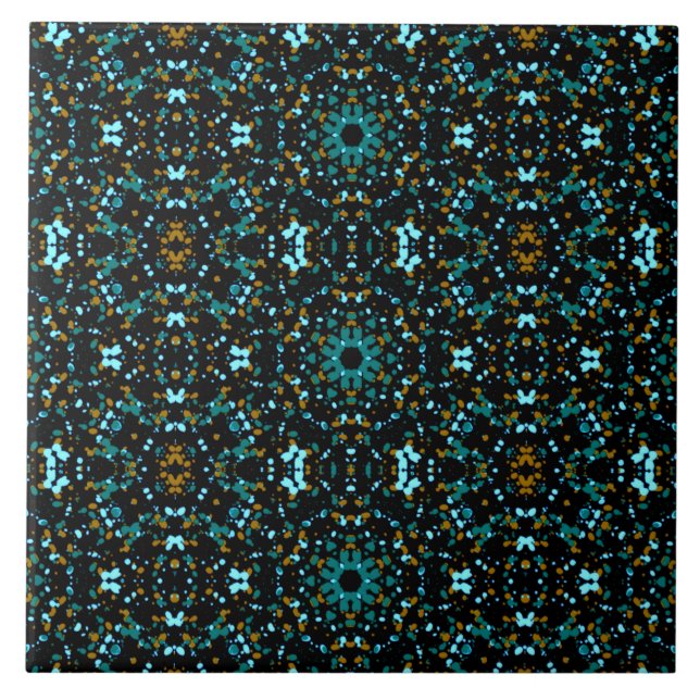 Teal Dazzle Tile (Front)