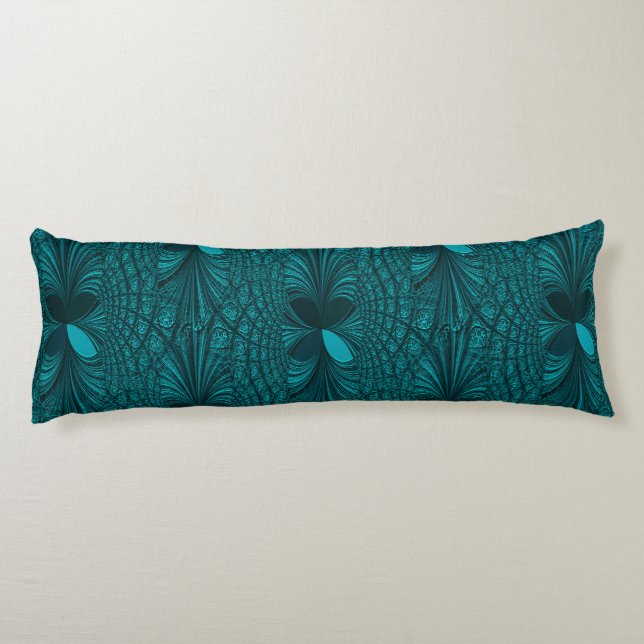 Teal Decorative Body Pillow (Back)