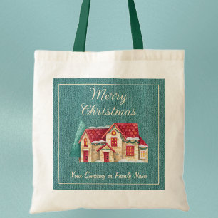 Teal Denim, Company Business, Winter House Tote Bag