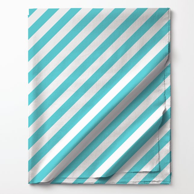 Teal Diagonal Stripes Pattern Fabric (Creator Uploaded)