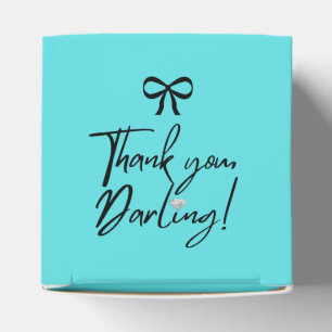 Teal & Diamond Favour Box