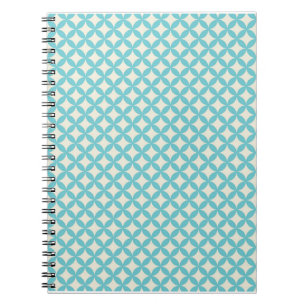 Teal Diamond Spiral Notebook