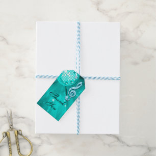 Teal Disco Ball and Heels 60th Birthday Gift Tags