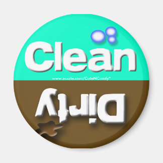 Teal Dishwasher Magnets Clean/Dirty