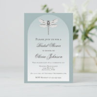 Teal Dragonfly Bridal Shower