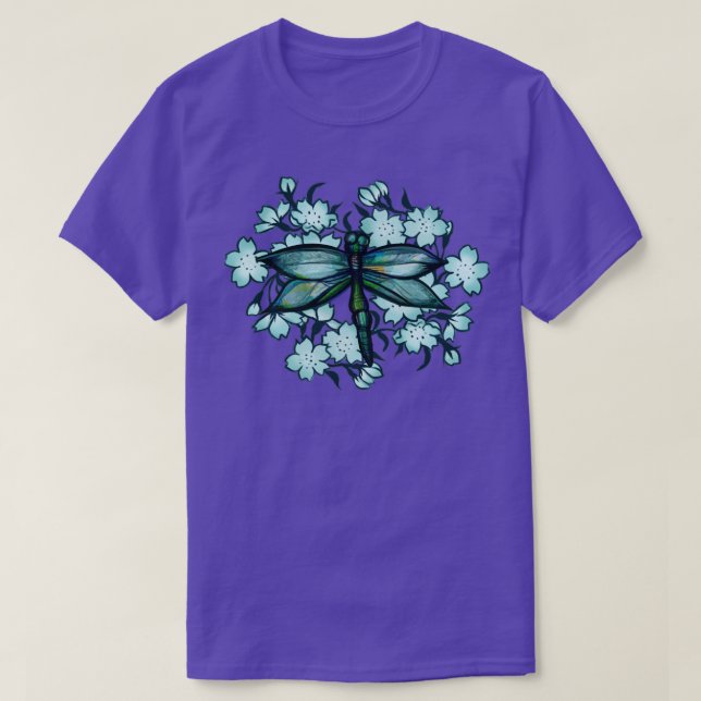 Teal Dragonfly T-Shirt (Design Front)