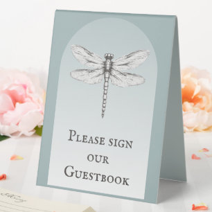 Teal Dragonfly Wedding