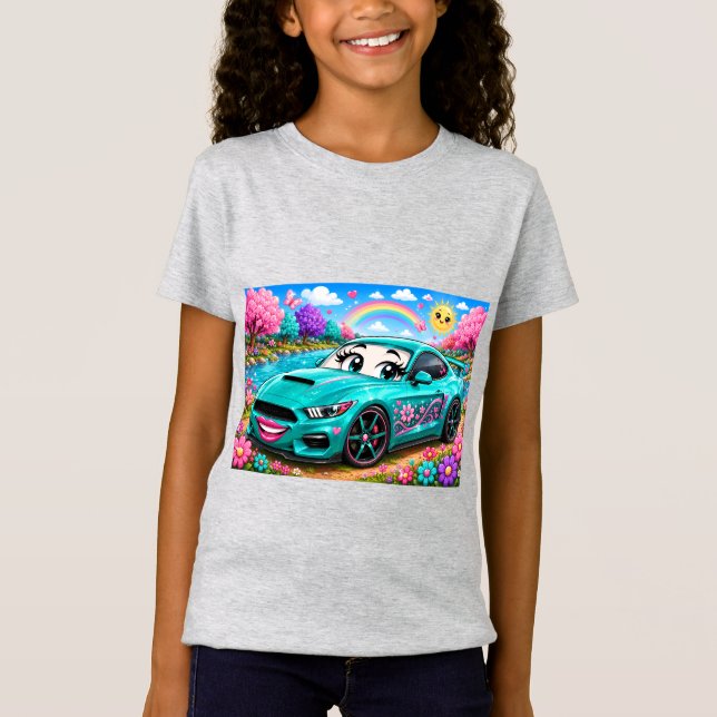 Teal Dream Racer T-Shirt (Front)
