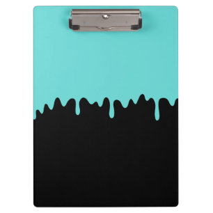Teal Dripping Slime Clipboard