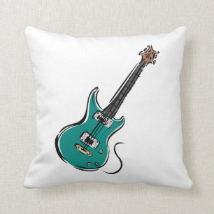 teal electric guitar music graphic.png cushion