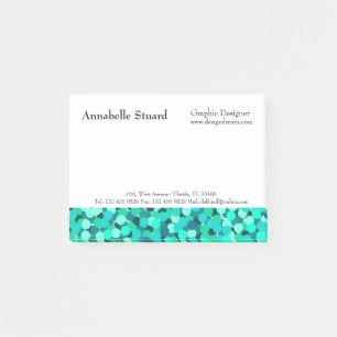 Teal Elegant Modern Simple Business Post-it Notes