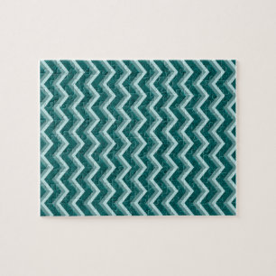 Teal Embossed Foil Jigsaw Puzzle