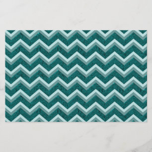 Teal Embossed Foil Stationery