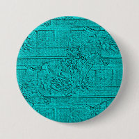 Teal Etched Look Horse Racing Silhouette