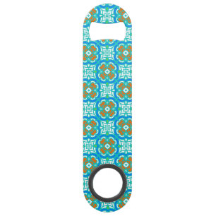 Teal Ethnic Pattern